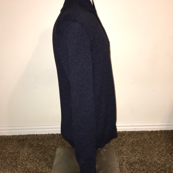 Calvin Klein Blue 1/4 ZIP Sweater Size Large - Picture 2 of 4
